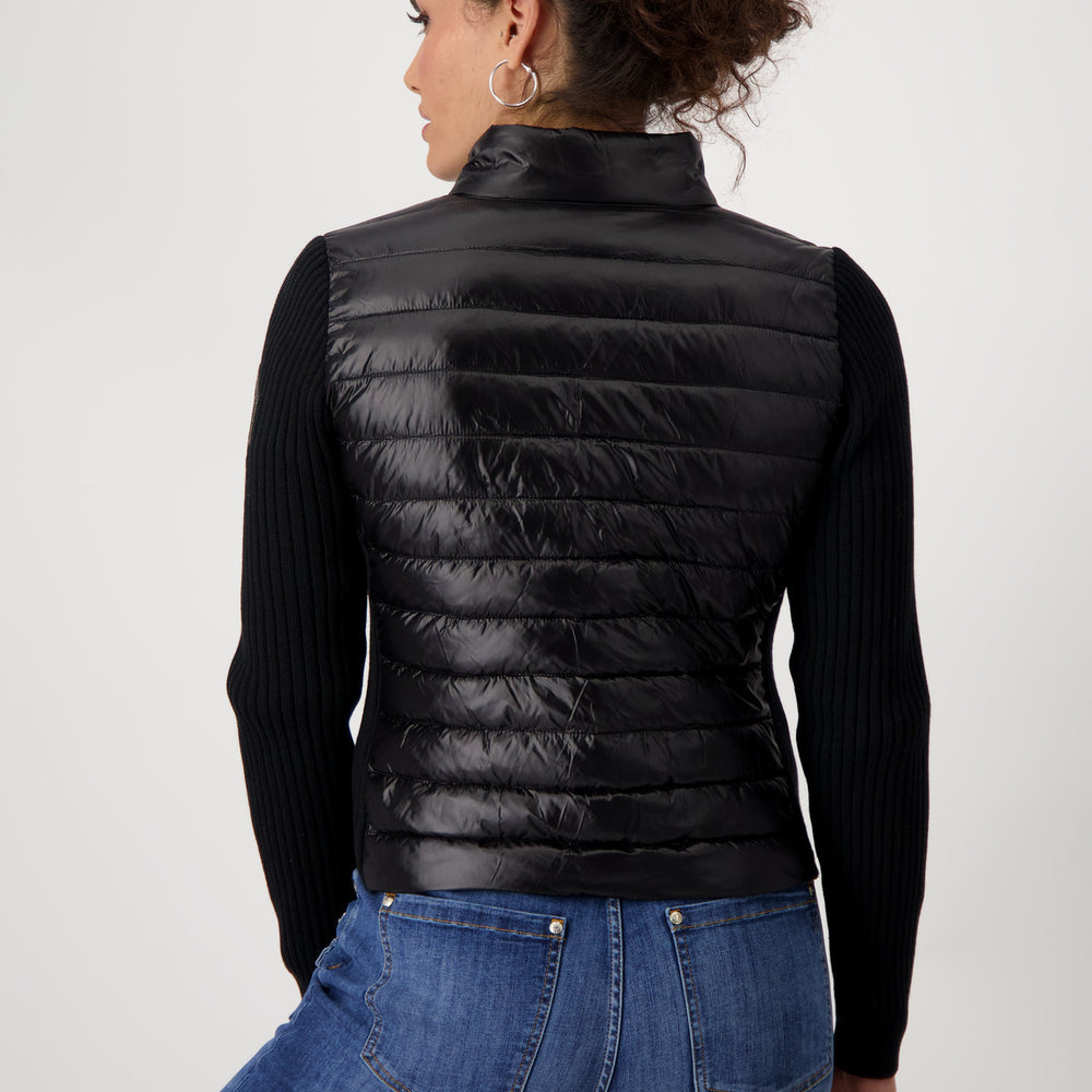 
                  
                    Monari Quilted Stand up collar Jacket Black
                  
                