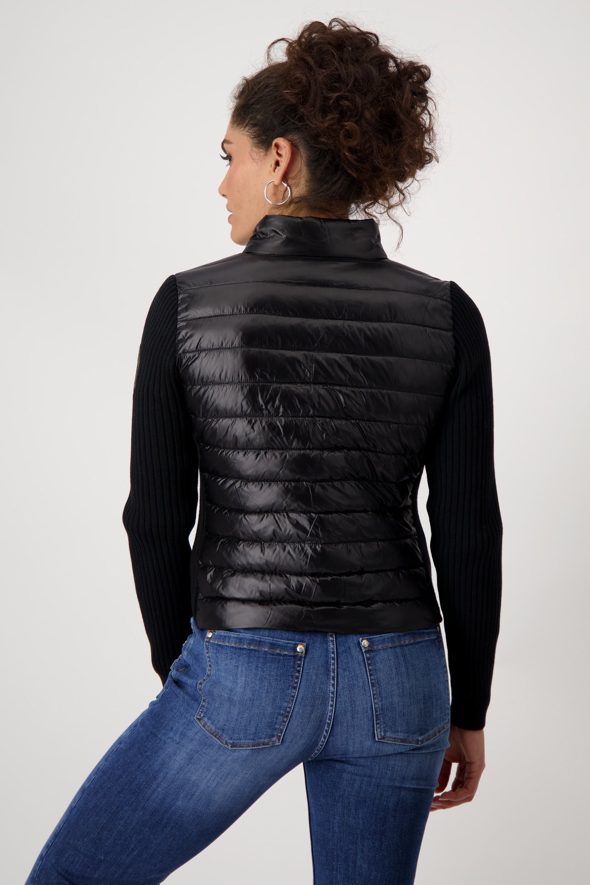 
                  
                    Monari Quilted Stand up collar Jacket Black
                  
                