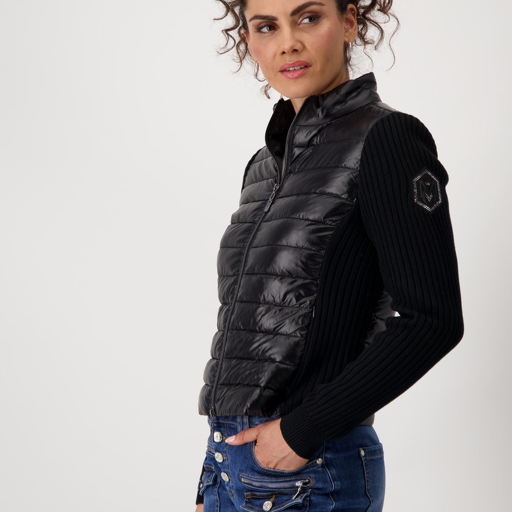 
                  
                    Monari Quilted Stand up collar Jacket Black
                  
                