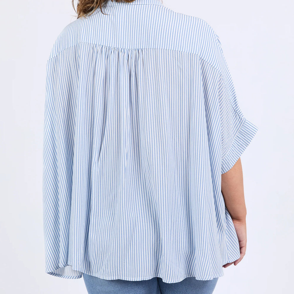 
                  
                    Luna Shirt Dusk Blue & White Stripe
                  
                