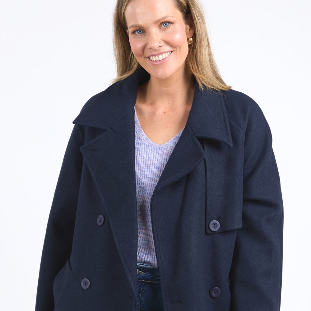 
                  
                    Elm Clemence Coat -Navy
                  
                