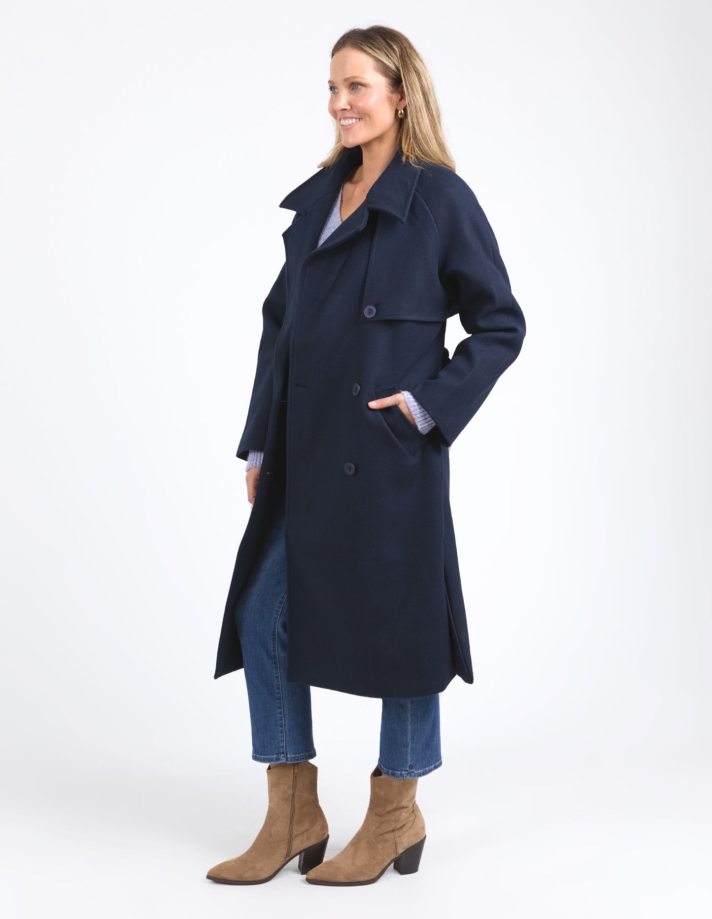 
                  
                    Elm Clemence Coat -Navy
                  
                