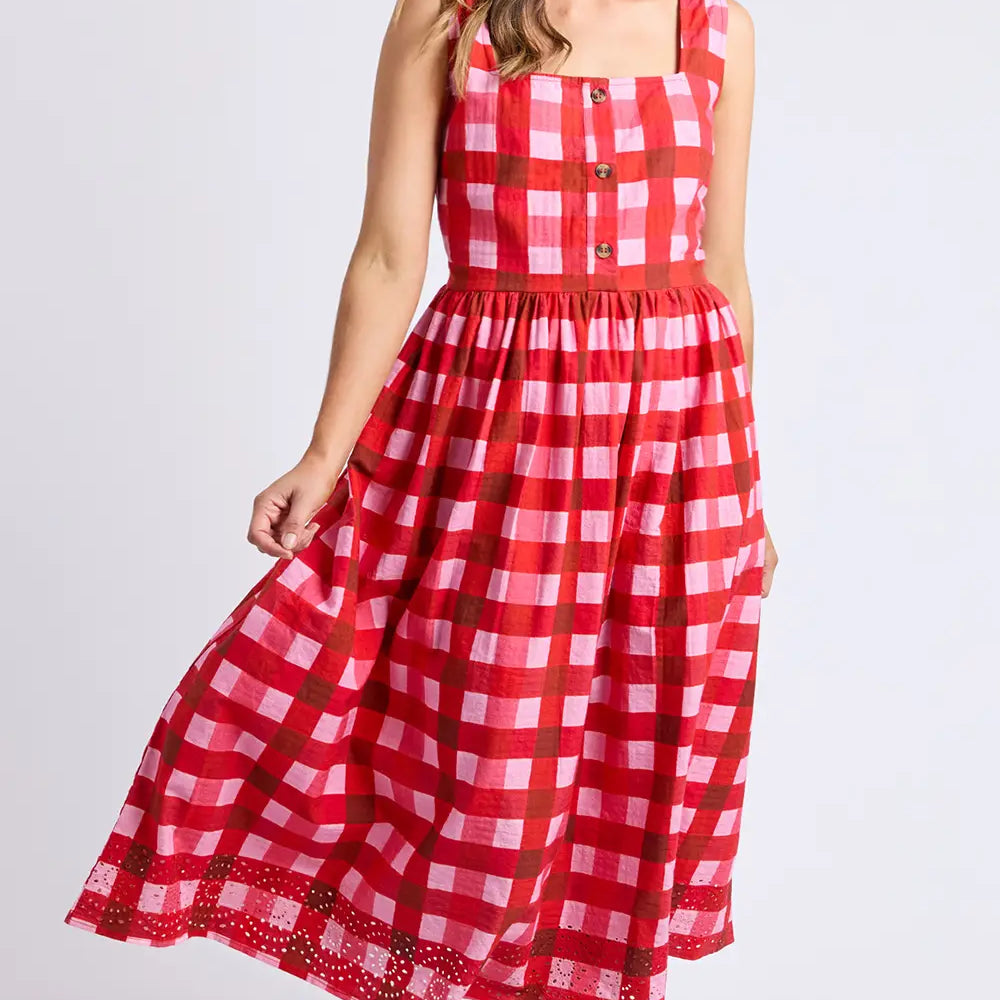 
                  
                    EDIN DRESS -POPPY CHECK
                  
                