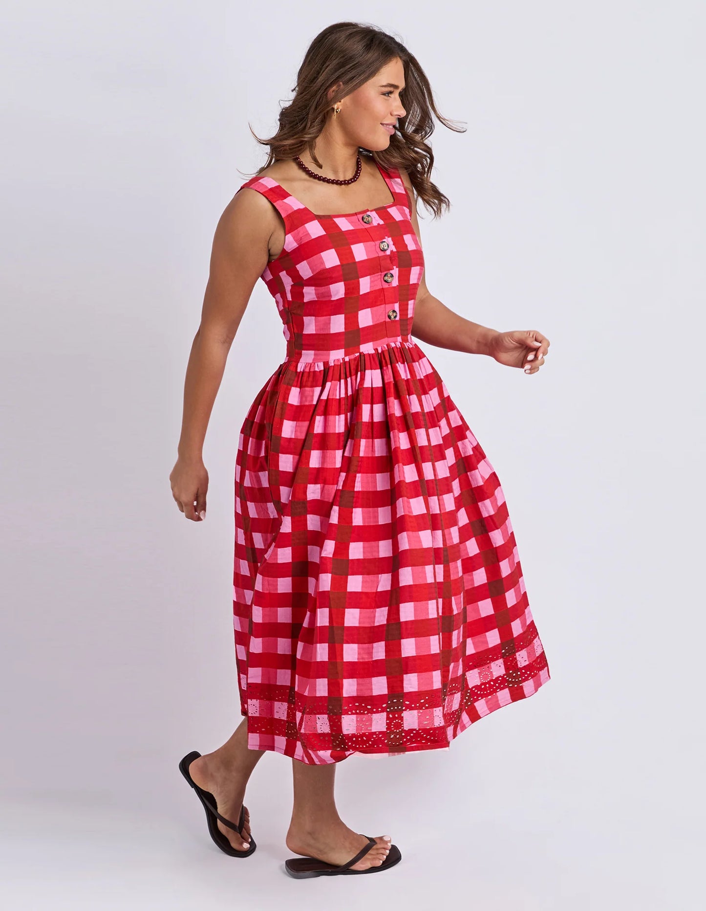 
                  
                    EDIN DRESS -POPPY CHECK
                  
                