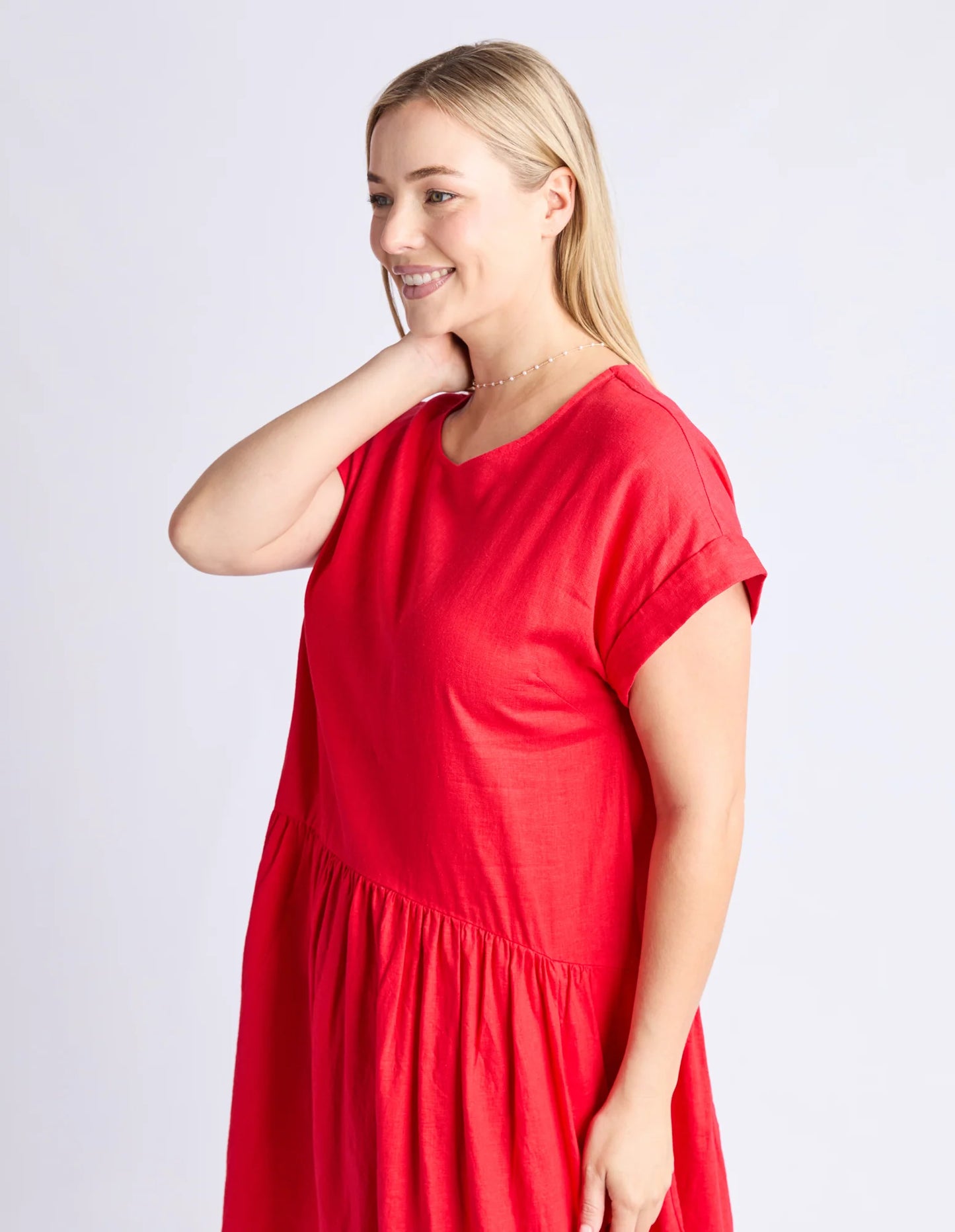 
                  
                    Elm Sunset Hour Solid Dress Poppy
                  
                