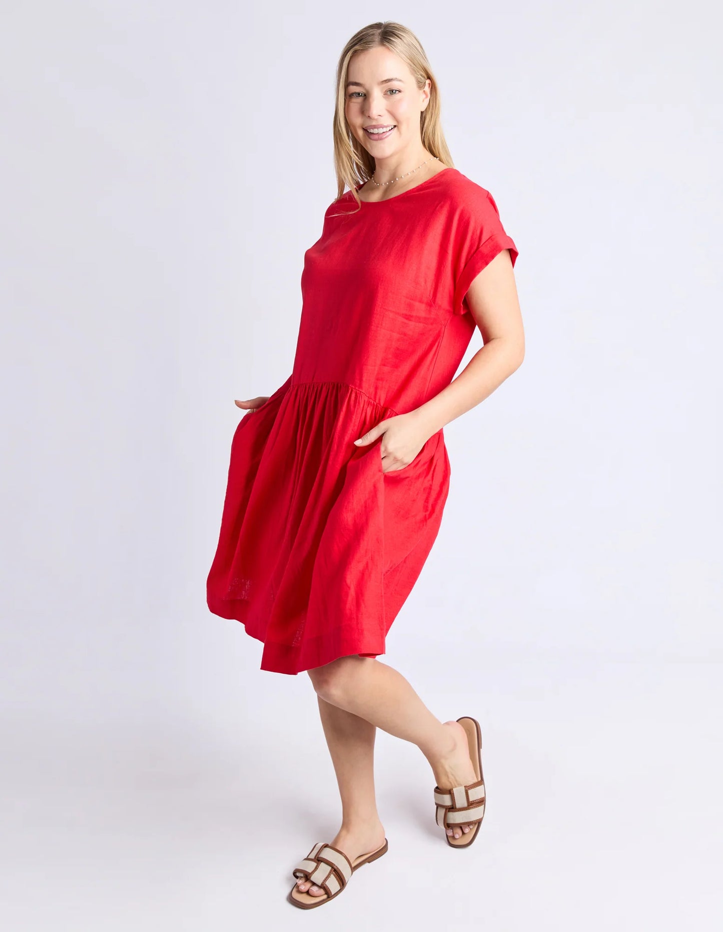 
                  
                    Elm Sunset Hour Solid Dress Poppy
                  
                