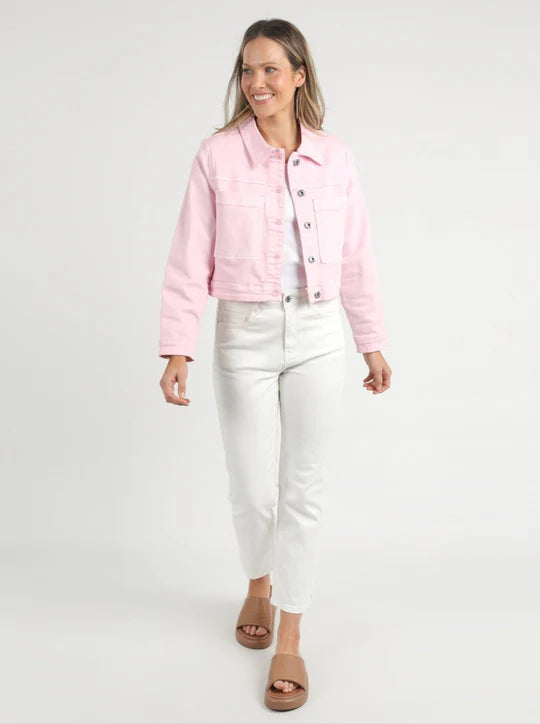 
                  
                    Hazel Denim Jacket PINK
                  
                