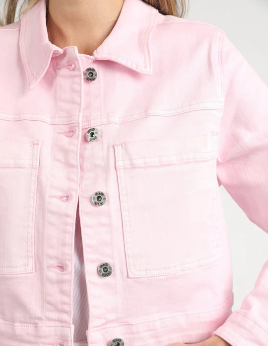 
                  
                    Hazel Denim Jacket PINK
                  
                