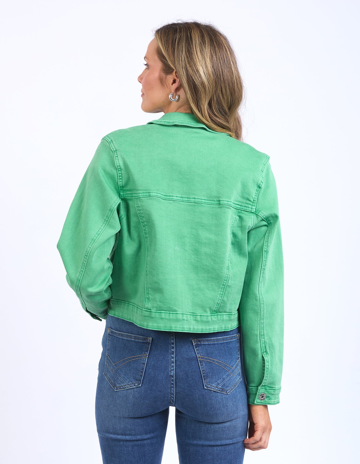 
                  
                    Hazel Denim Jacket Greenbriar
                  
                