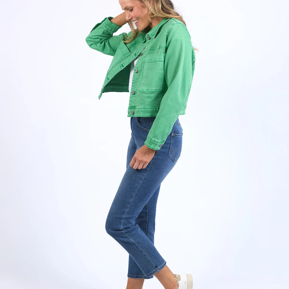 
                  
                    Hazel Denim Jacket Greenbriar
                  
                