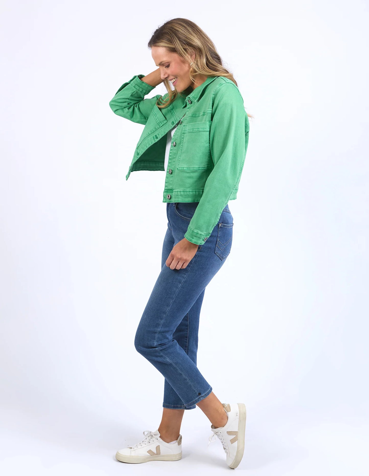 
                  
                    Hazel Denim Jacket Greenbriar
                  
                