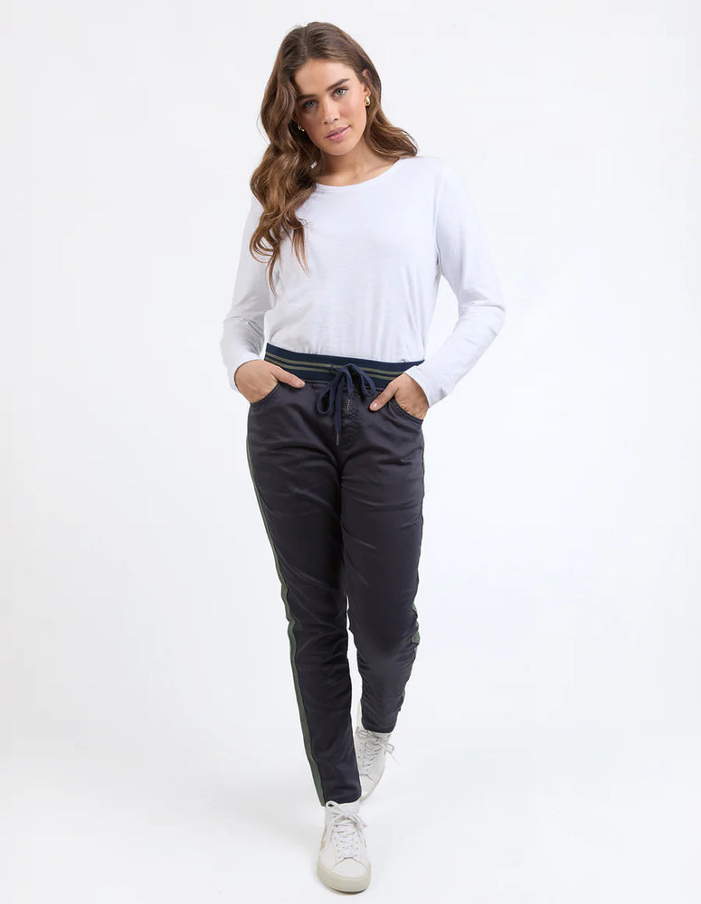 
                  
                    Margo Joggers With Khaki Side Tape - Navy
                  
                