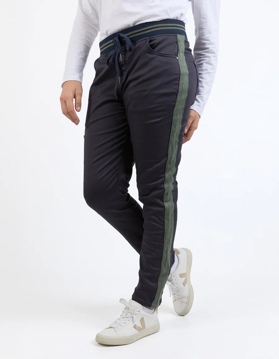 
                  
                    Margo Joggers With Khaki Side Tape - Navy
                  
                