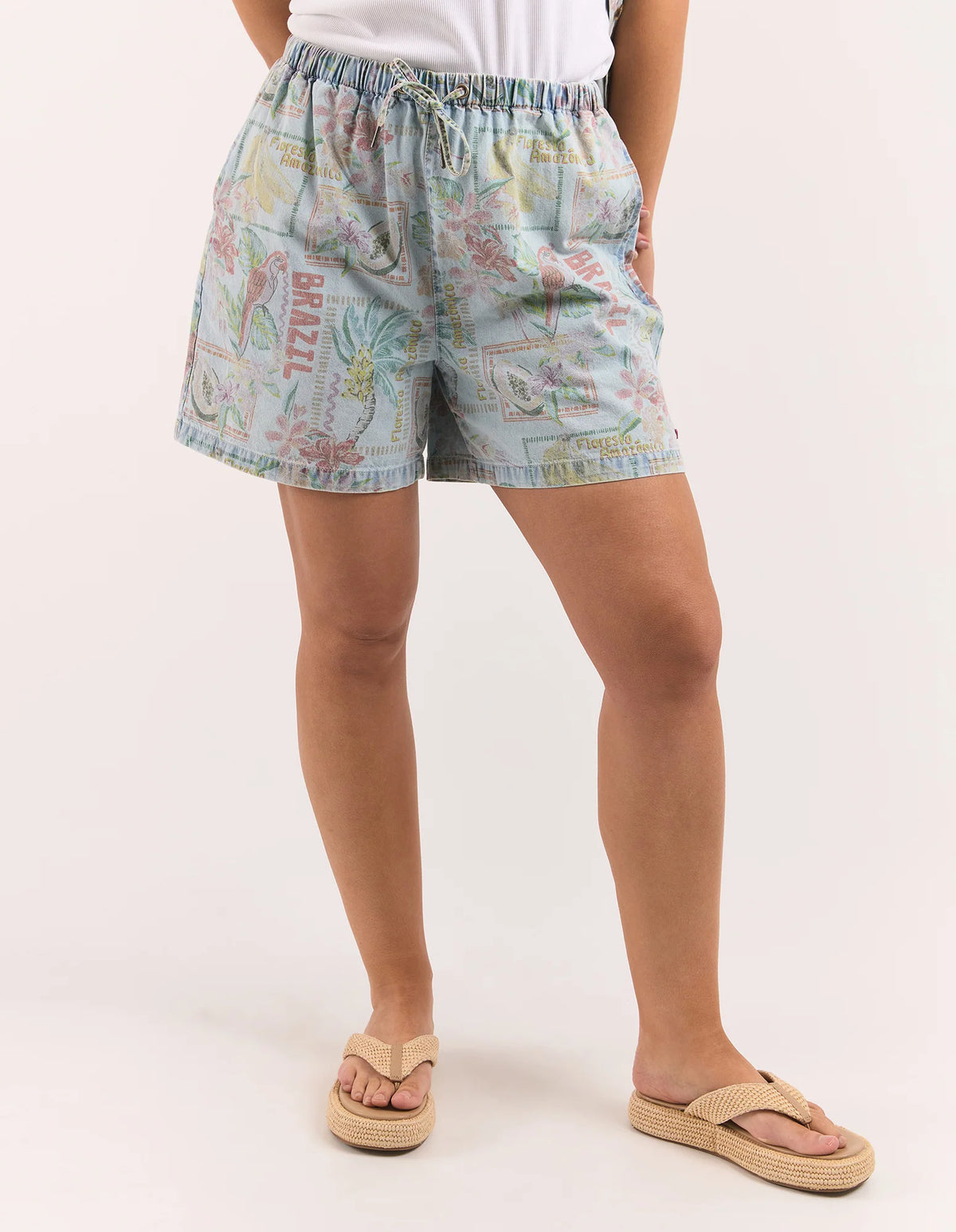 
                  
                    ELM JADE PRINTED DENIM SHORT-PRINT
                  
                