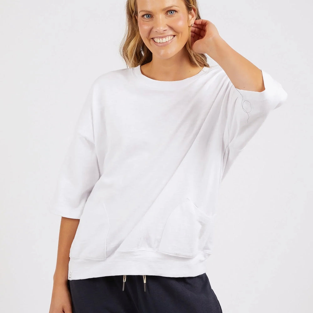 
                  
                    Mazie Sweat White
                  
                