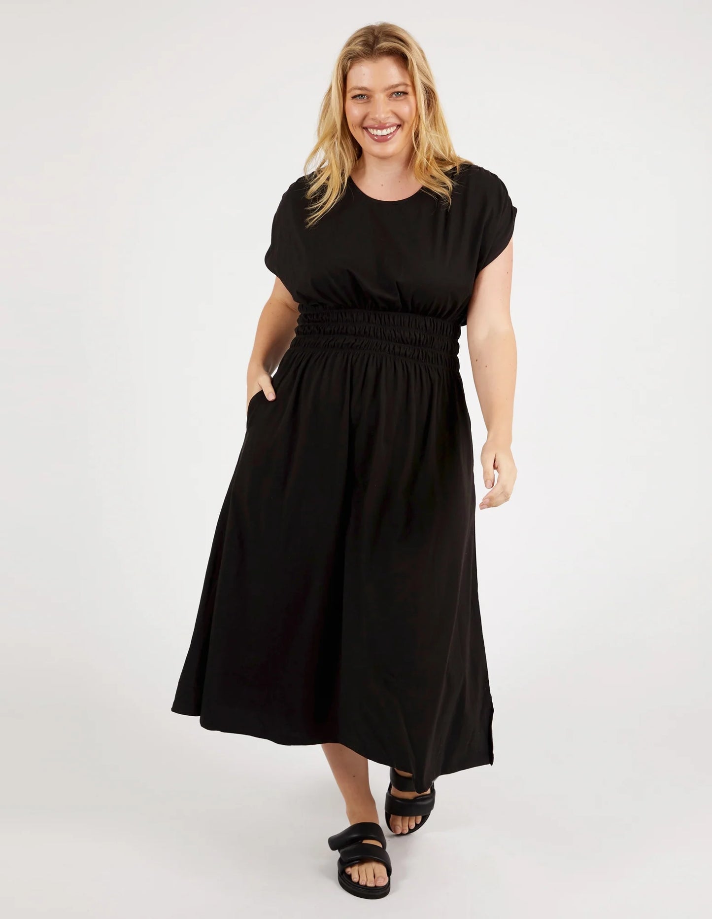 
                  
                    Nelle Midi Dress Black
                  
                