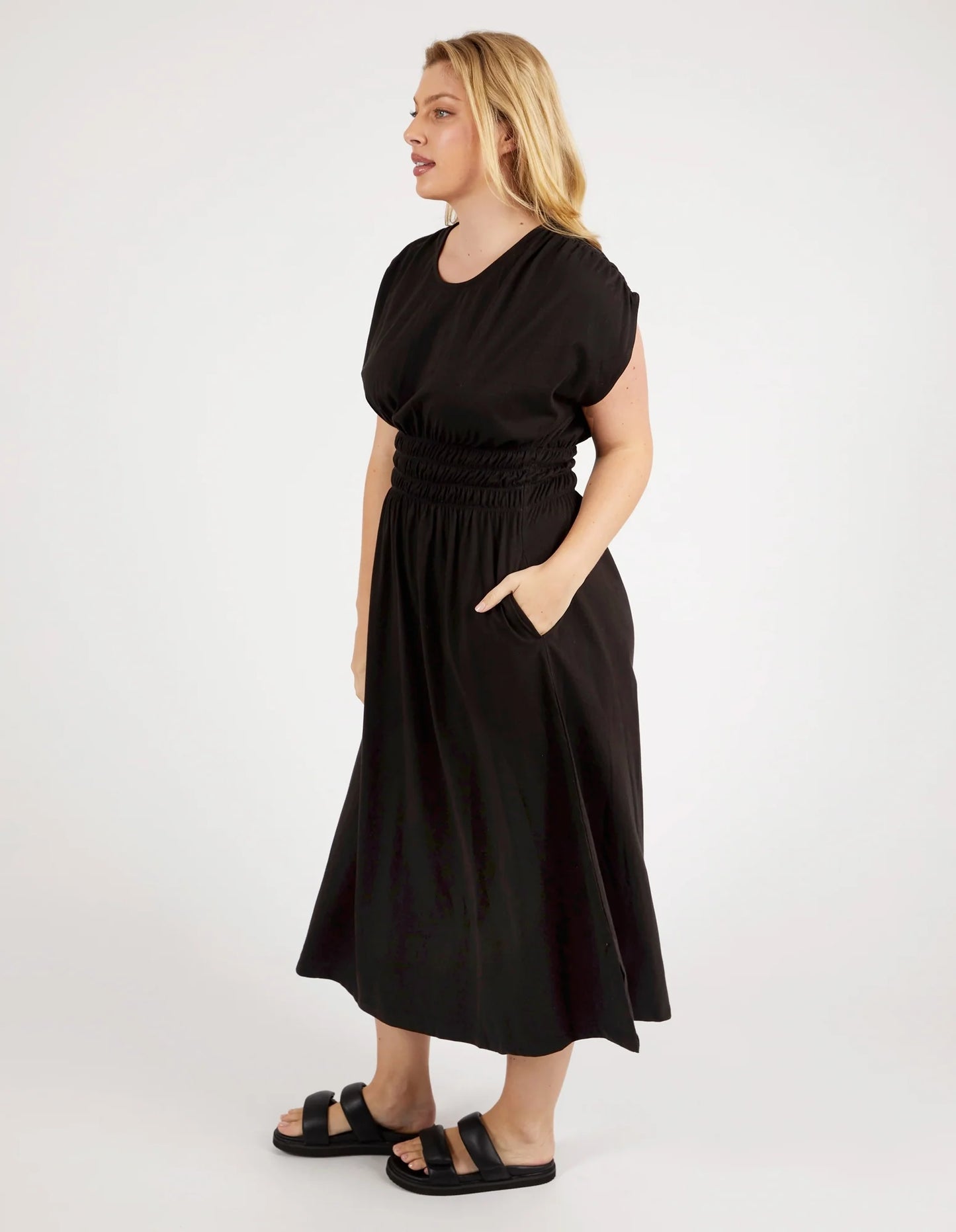 
                  
                    Nelle Midi Dress Black
                  
                