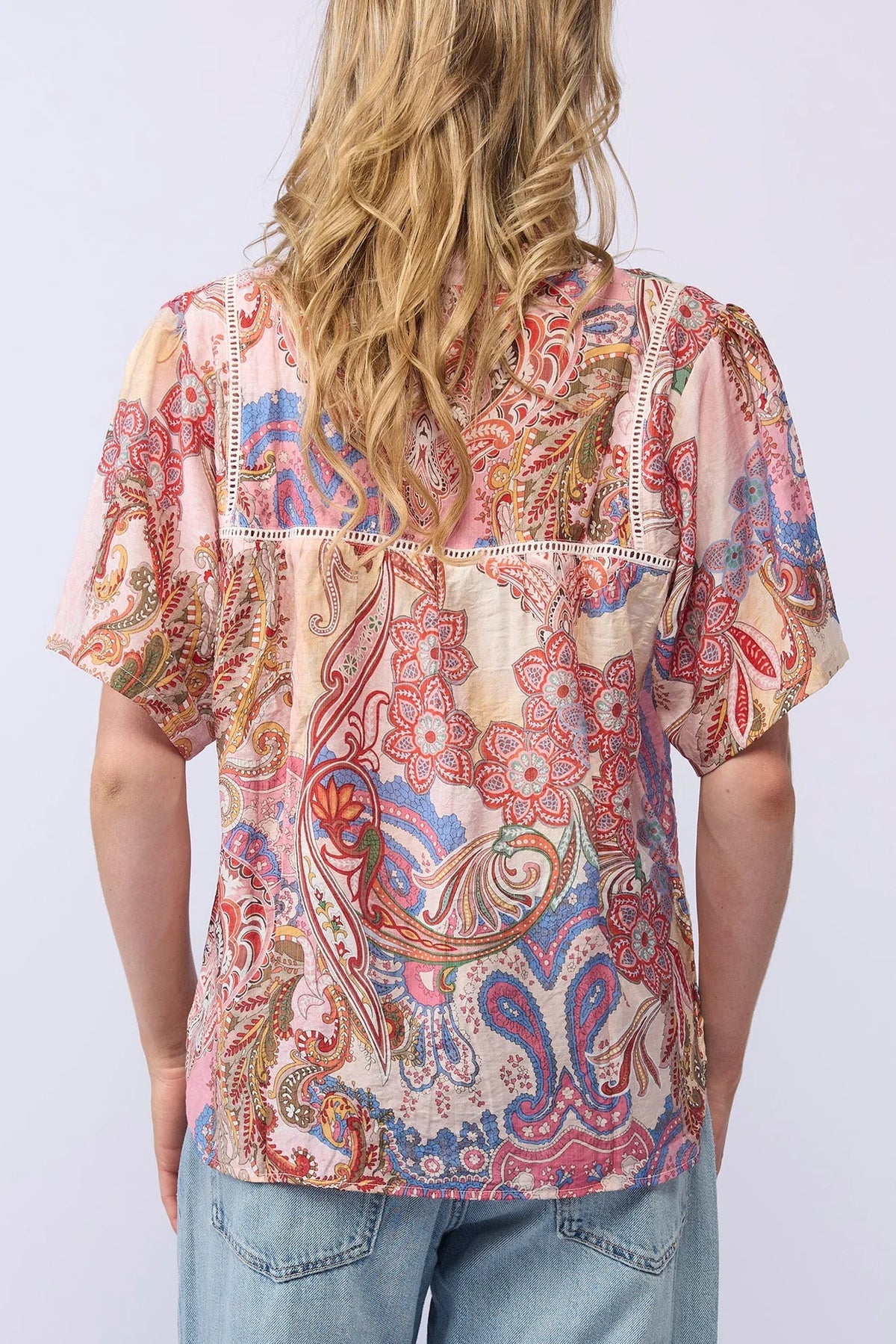 
                  
                    Dalila Top - Pink Paisley
                  
                