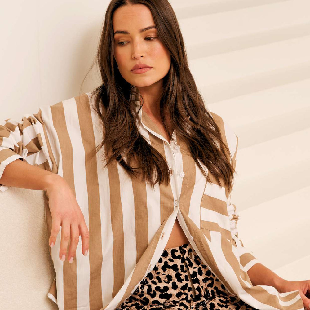 
                  
                    Adalyn shirt -fawn stripe
                  
                