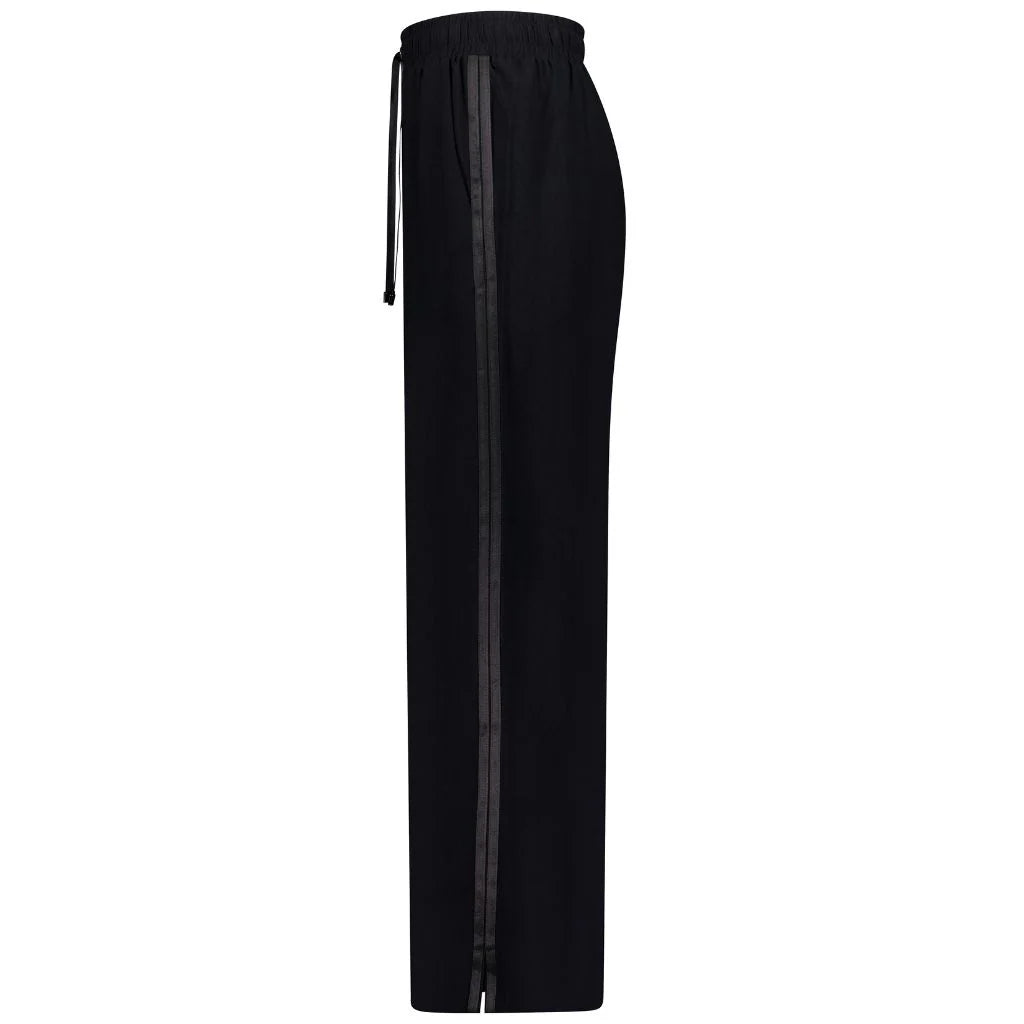 
                  
                    Indiana Women's Wide Leg Pants - Black with Satin
                  
                