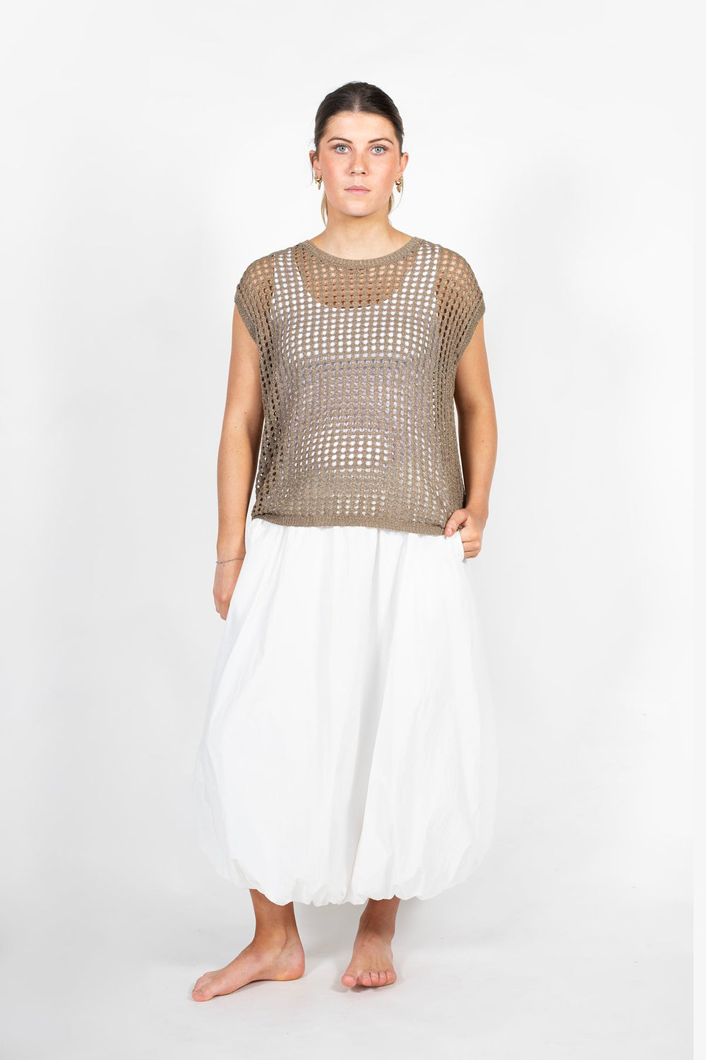 Bubble Skirt | White