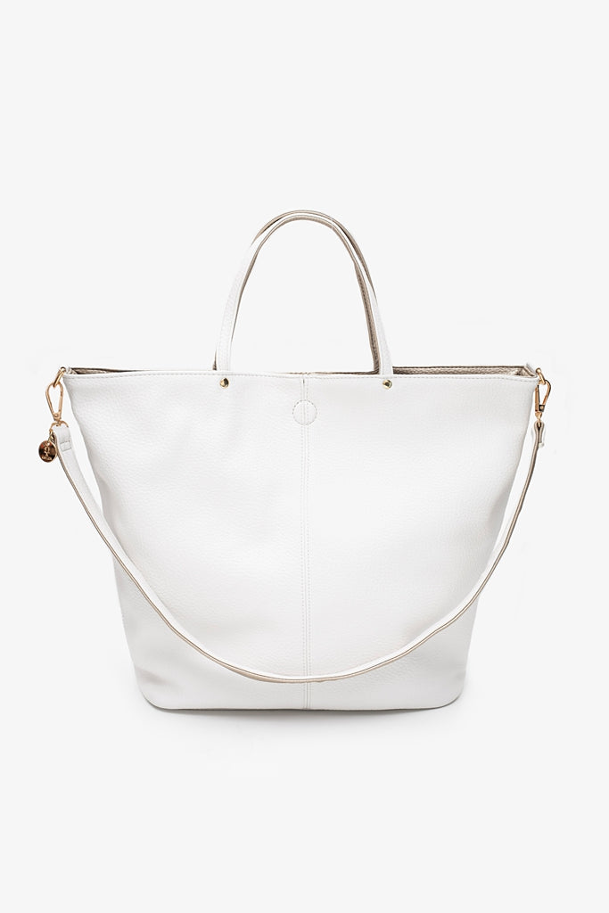 Hartley Reversible Tote | Bone & Gold