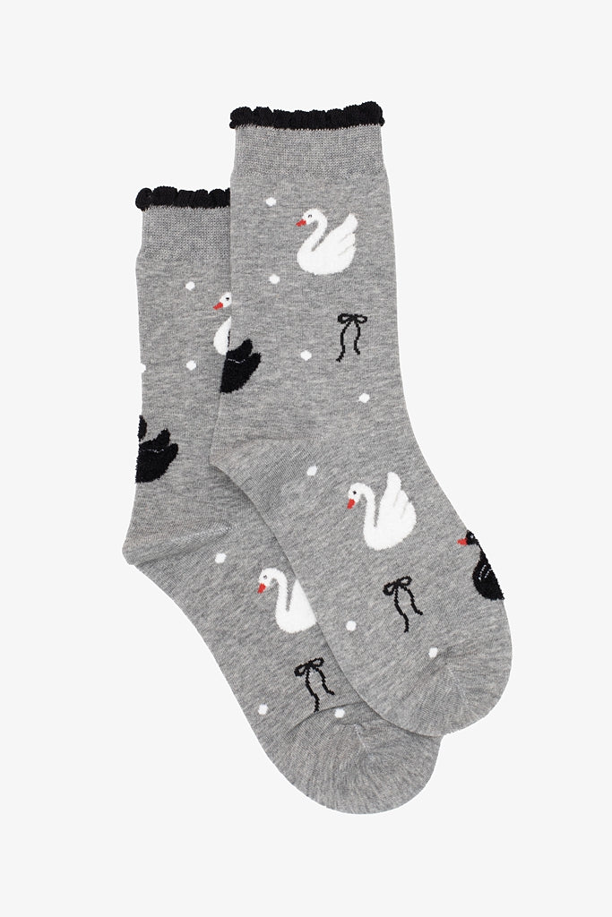 Swans & Bows Sock