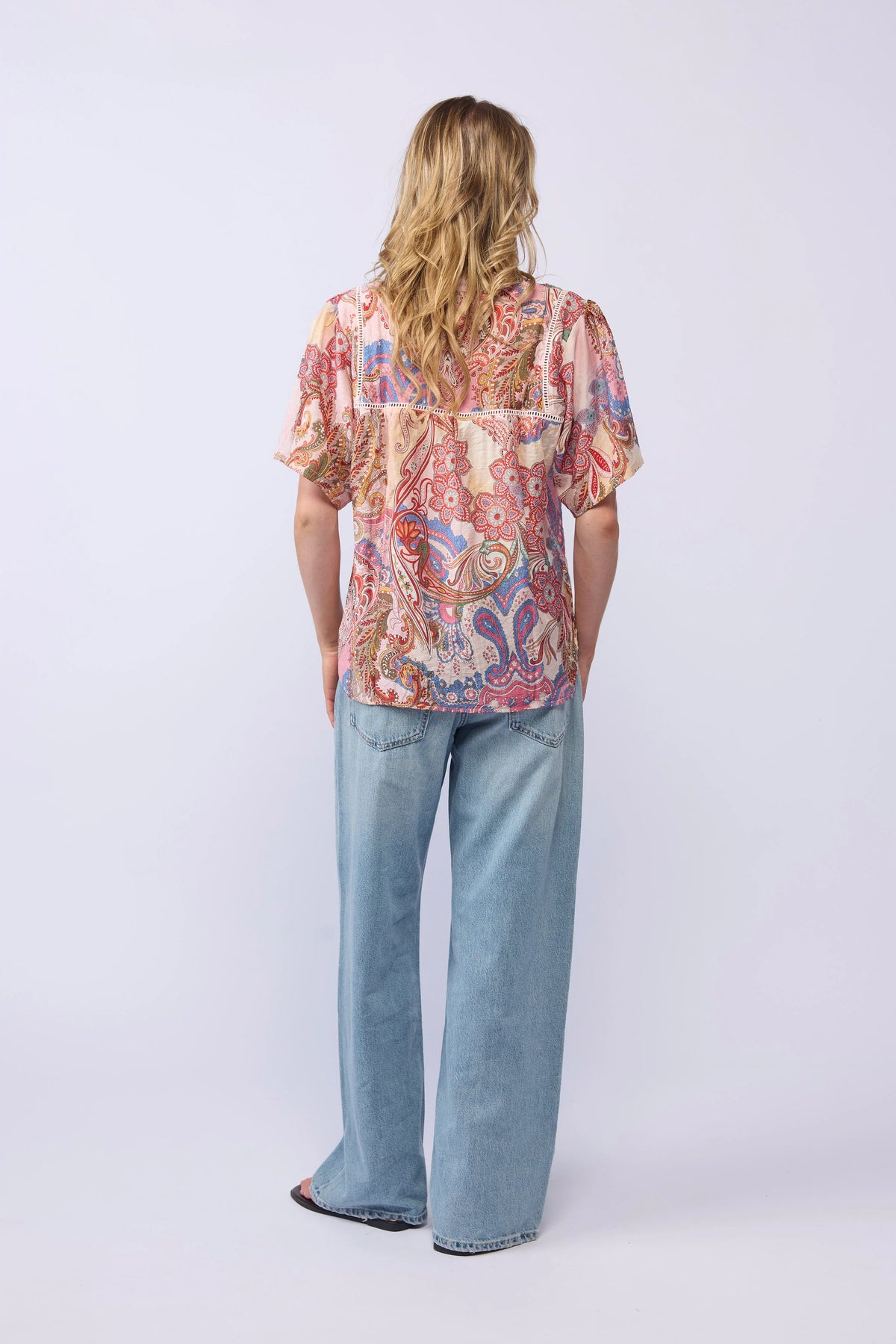 
                  
                    Dalila Top - Pink Paisley
                  
                