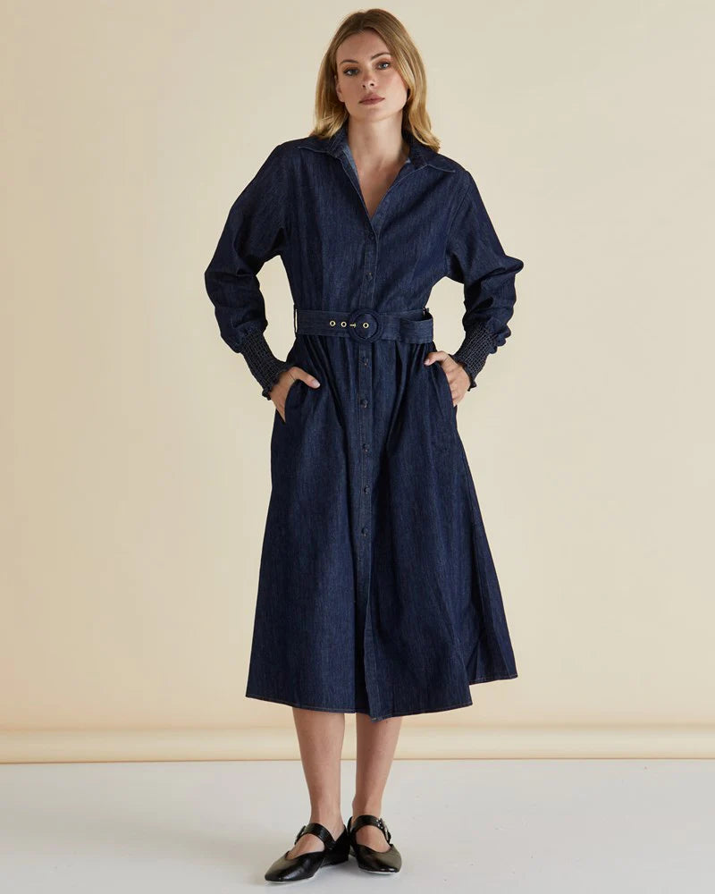 
                  
                    Denmark Denim Dress - Dark Ink Due aprox May 10
                  
                