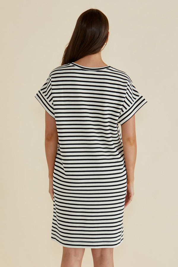 
                  
                    Elise V Neck Cotton Rib Dress
                  
                