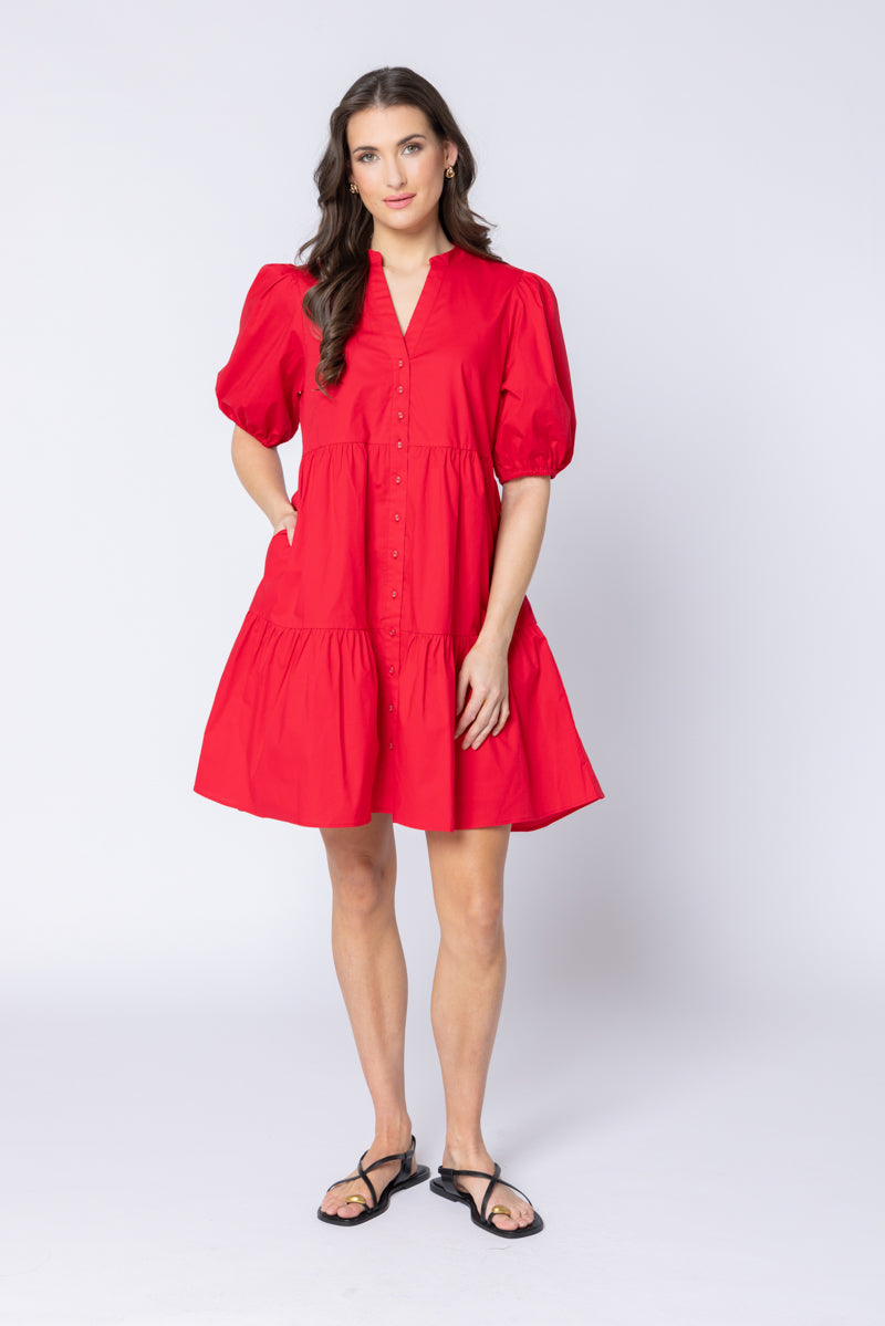 REFLECTIVE DRESS-RUBY COTTON