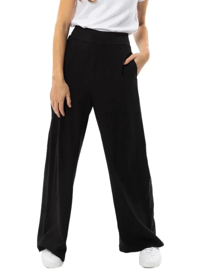 
                  
                    ESSENTIAL WIDE LEG PANT -BLACK
                  
                