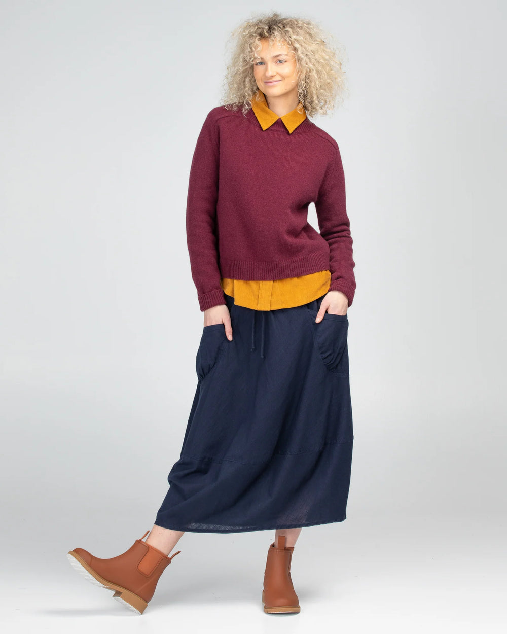 Winter Guru Skirt -Navy
