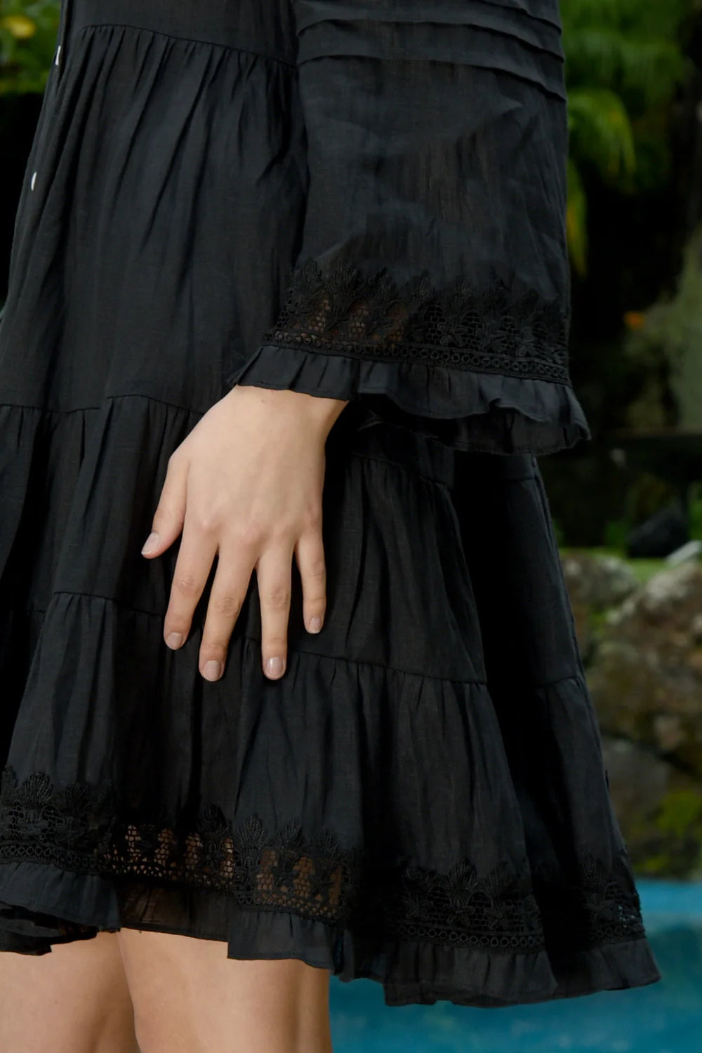 
                  
                    Change of Lace Dress -Black
                  
                