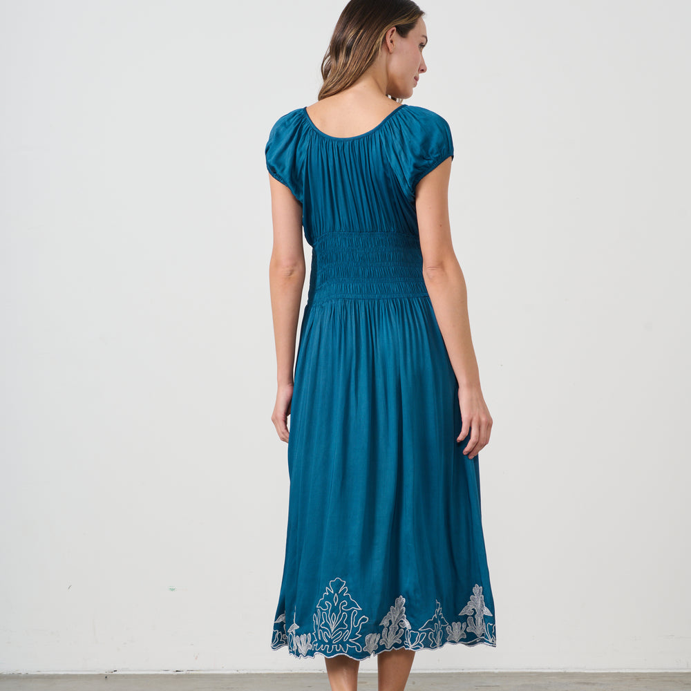 
                  
                    CZ1059 DRESS-SHIRRED WAIST-BLUE
                  
                