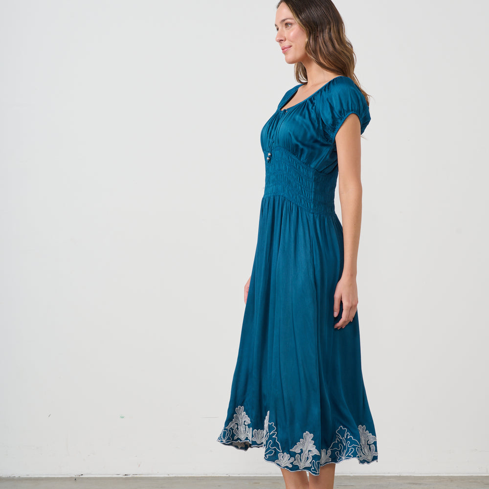 
                  
                    CZ1059 DRESS-SHIRRED WAIST-BLUE
                  
                