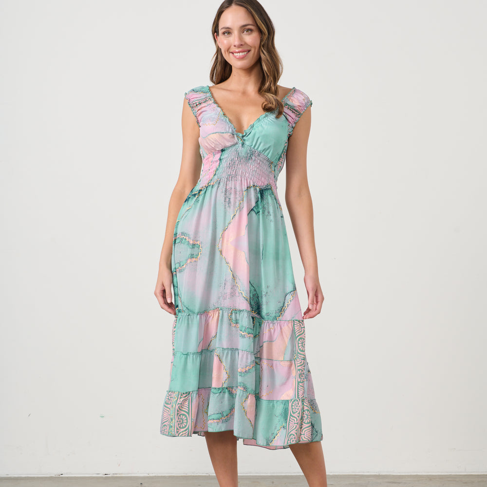 
                  
                    CZ1076 DRESS-MARBLE PRINT
                  
                