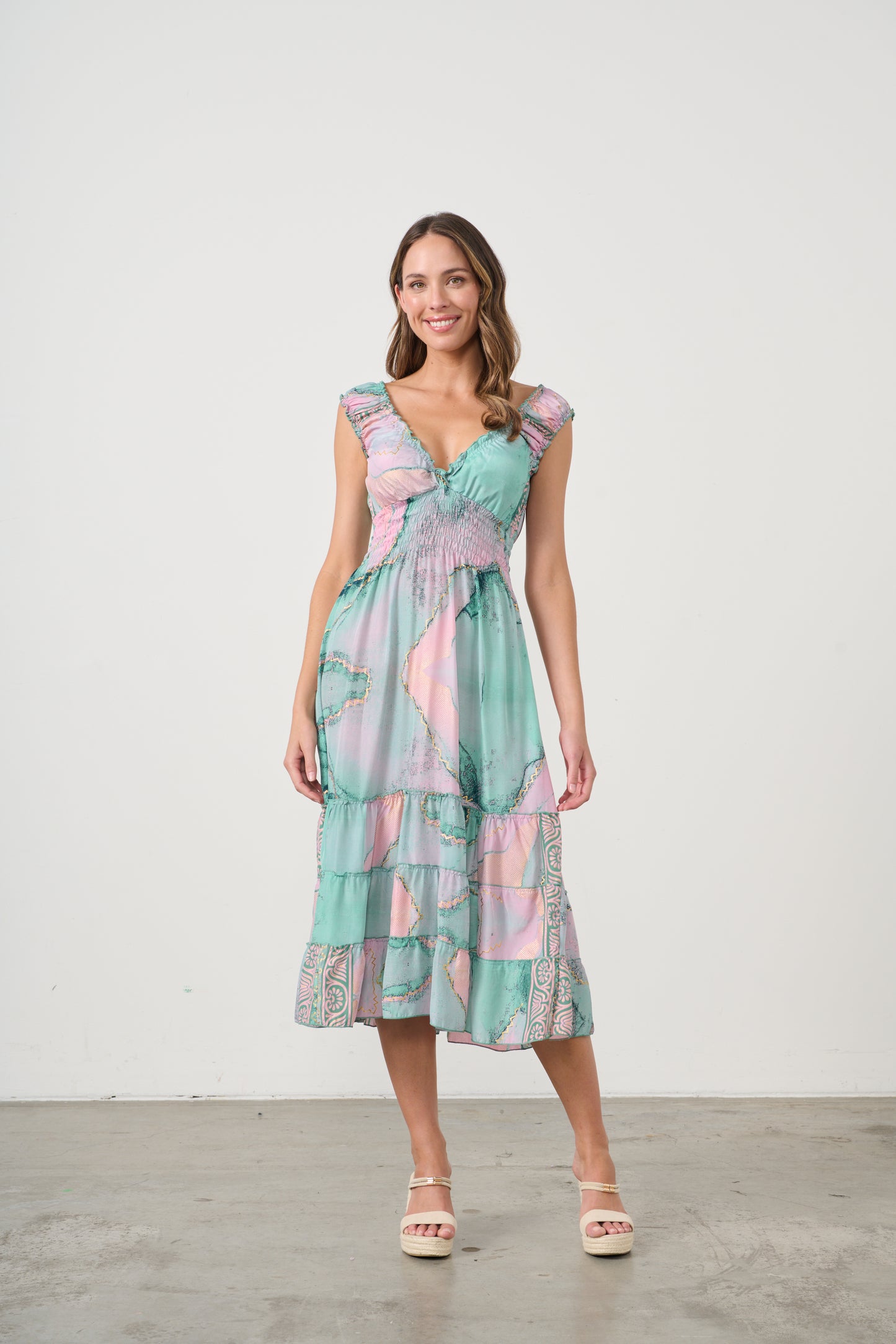 
                  
                    CZ1076 DRESS-MARBLE PRINT
                  
                