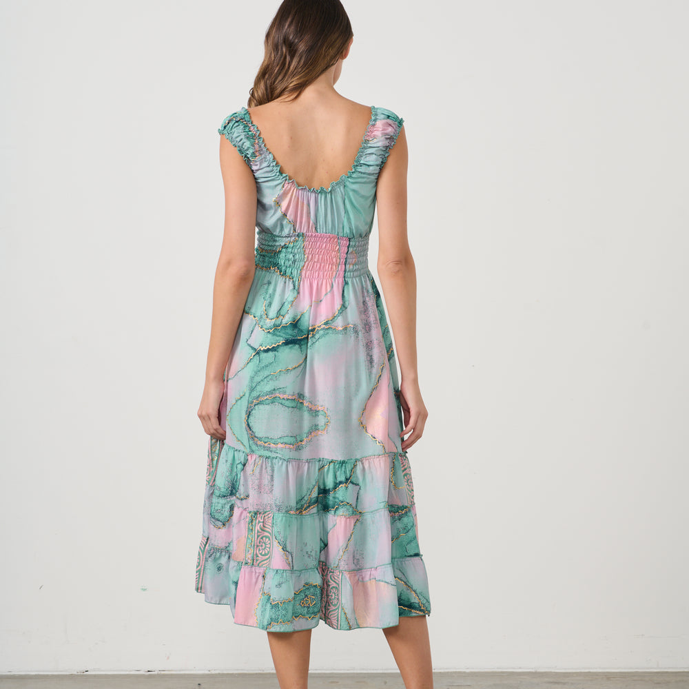 
                  
                    CZ1076 DRESS-MARBLE PRINT
                  
                