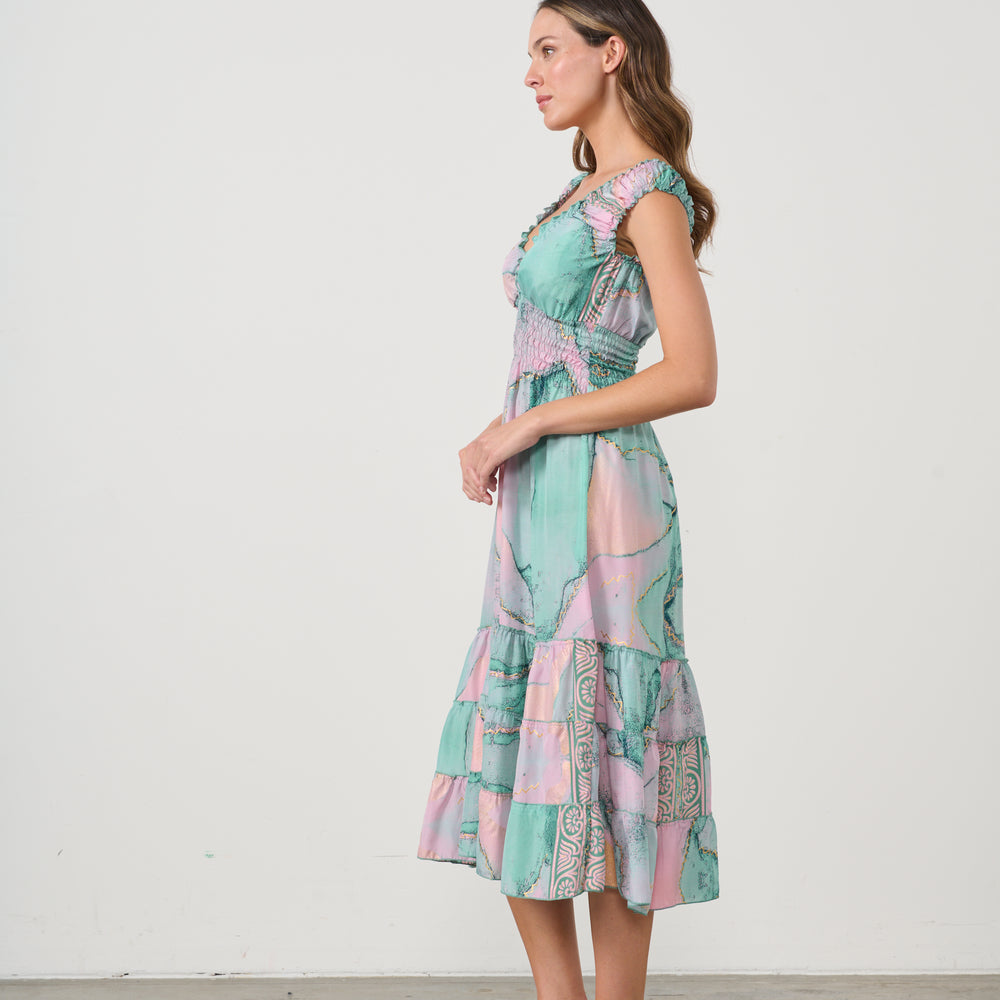 
                  
                    CZ1076 DRESS-MARBLE PRINT
                  
                
