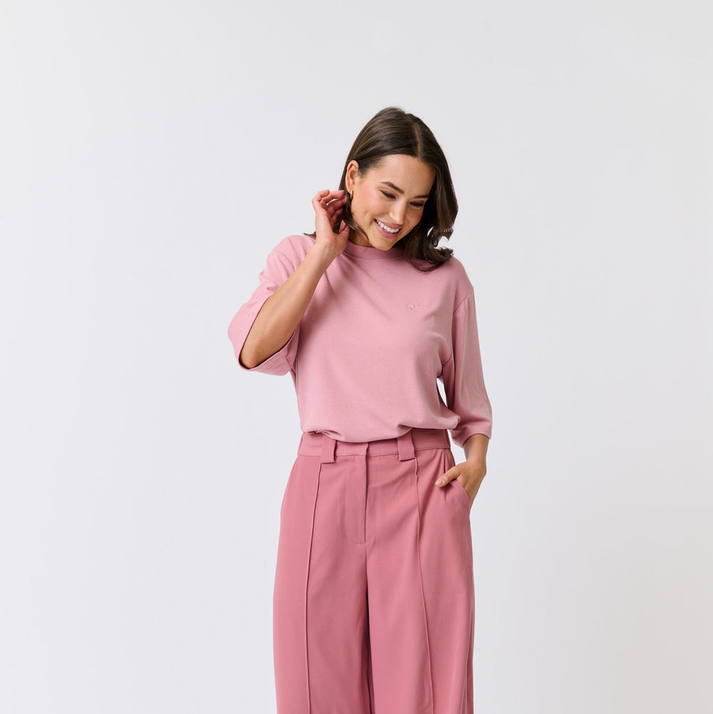 Cartel & Willow | Solana Tee-Dusty Pink