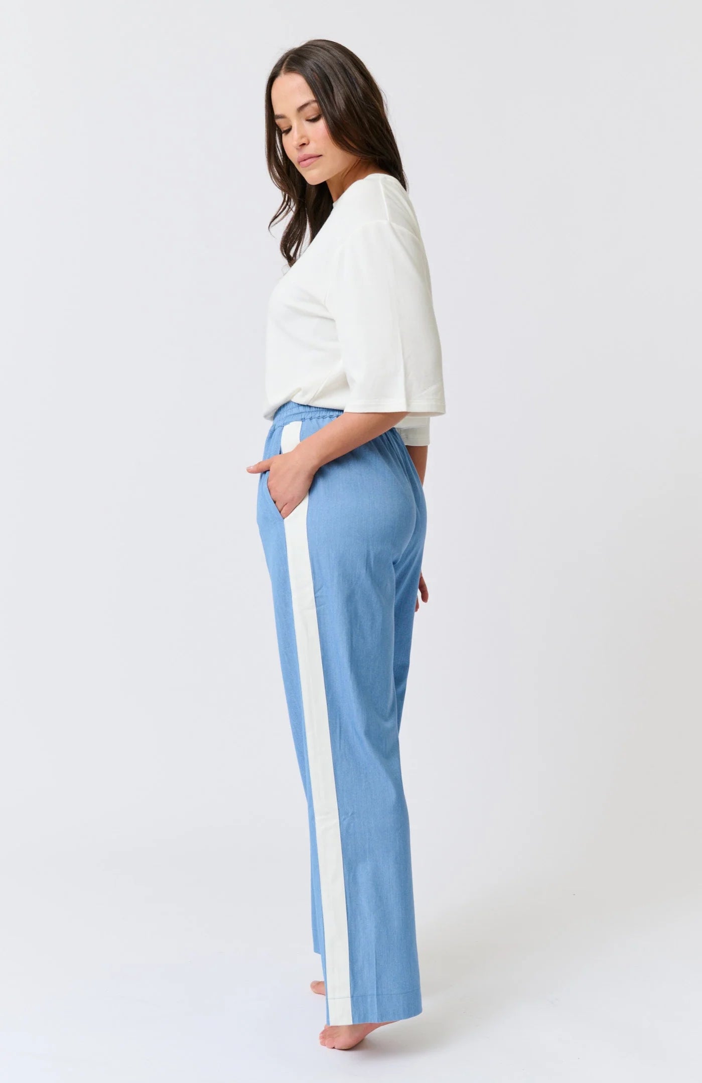 
                  
                    Leo Pant - Chambray
                  
                