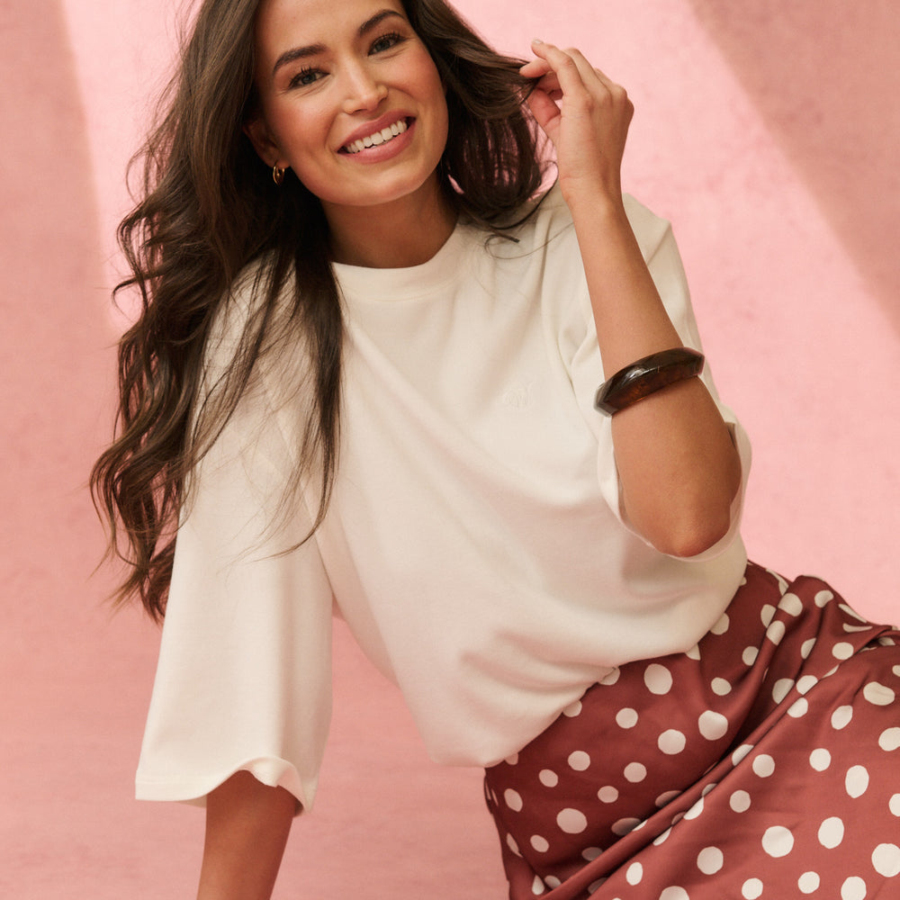 
                  
                    Cartel & Willow | Solana Tee-White
                  
                