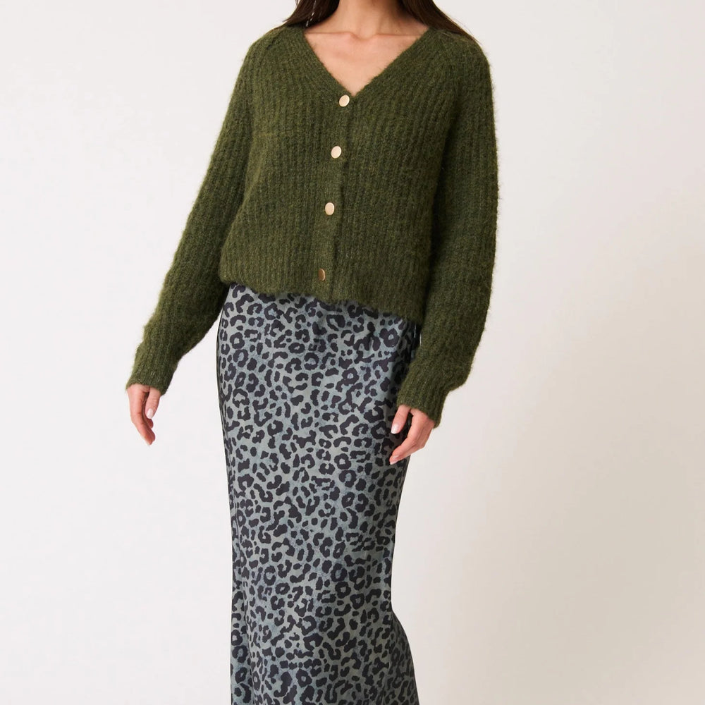 
                  
                    Millie Slip Skirt - Green Leopard
                  
                