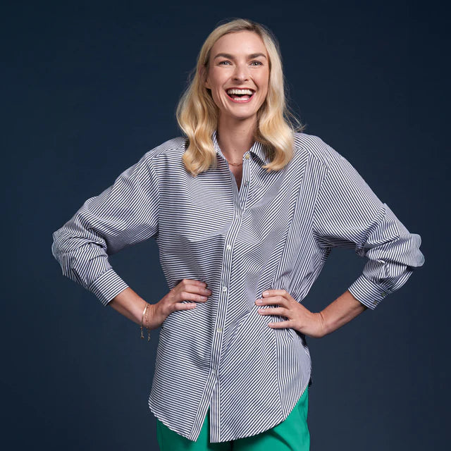 MT HUTT SHIRT - MIDNIGHT STRIPE