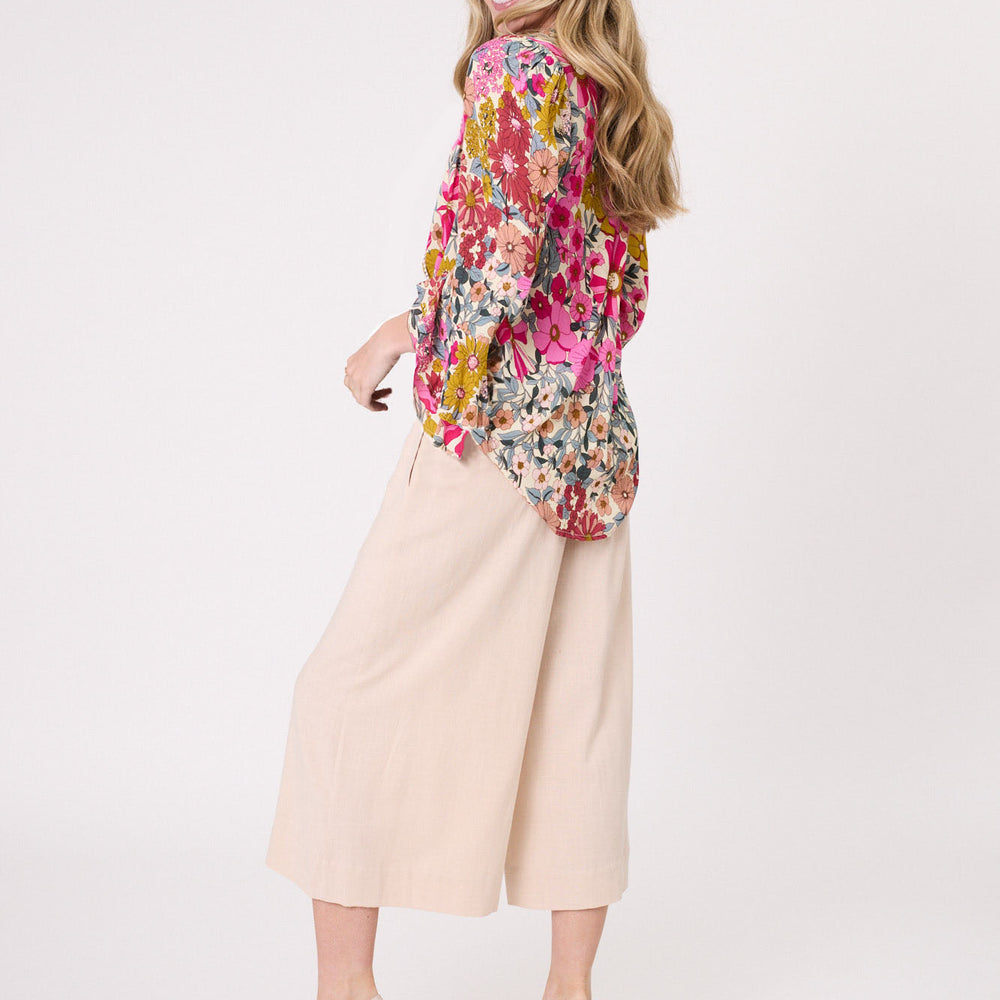 
                  
                    Contessa Top -Garden Print
                  
                