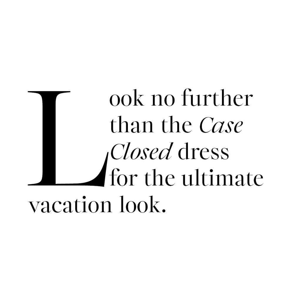 
                  
                    CASE CLOSED Dress
                  
                
