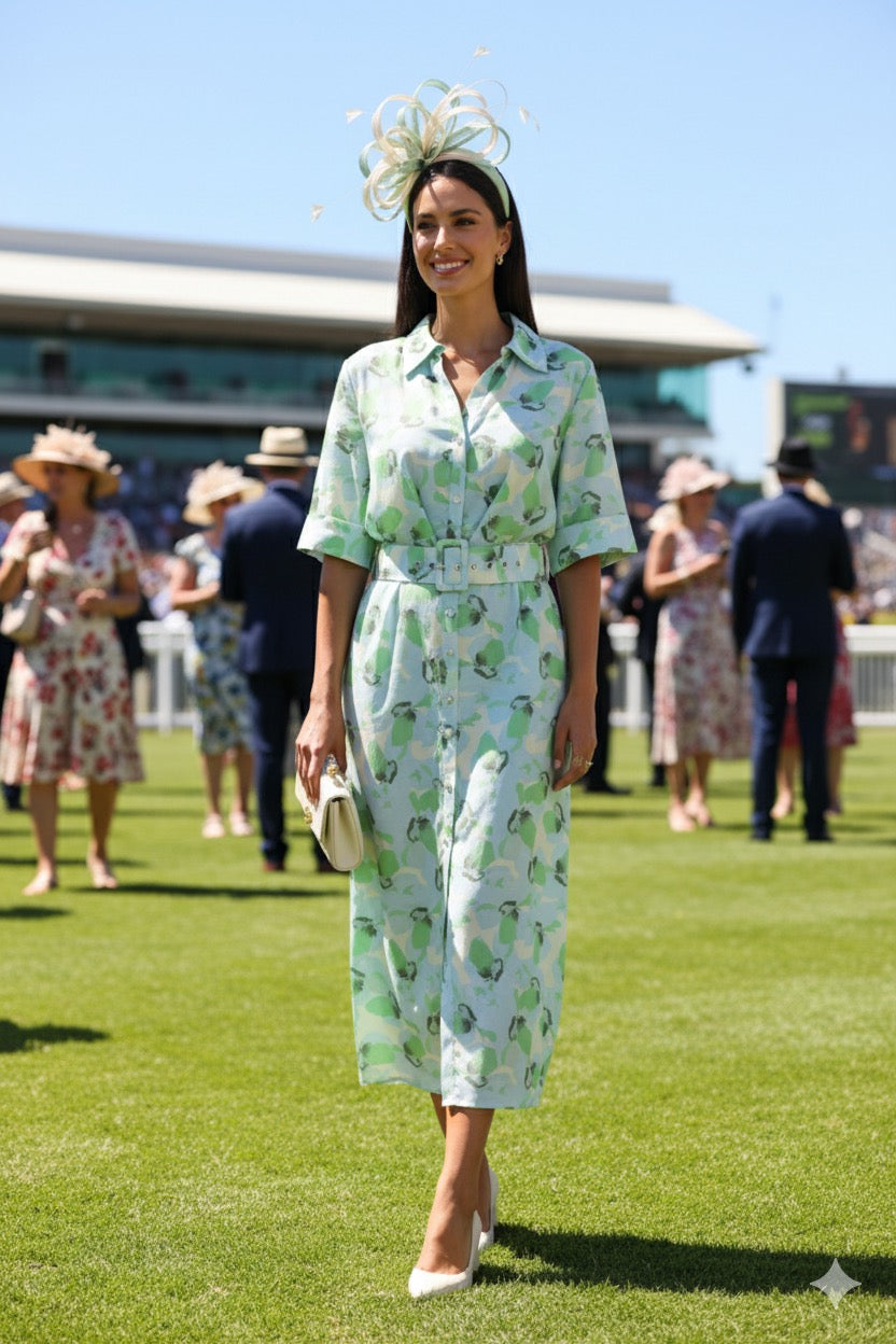 Sunray dress-ocean emerald