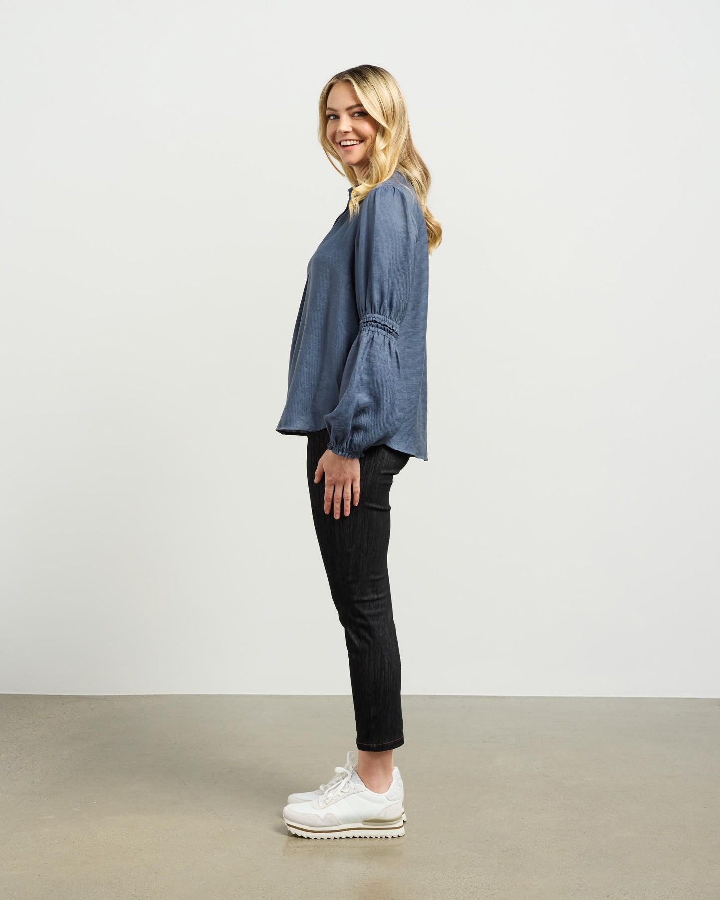 
                  
                    Evelyn Blouse -Smoky Blue
                  
                