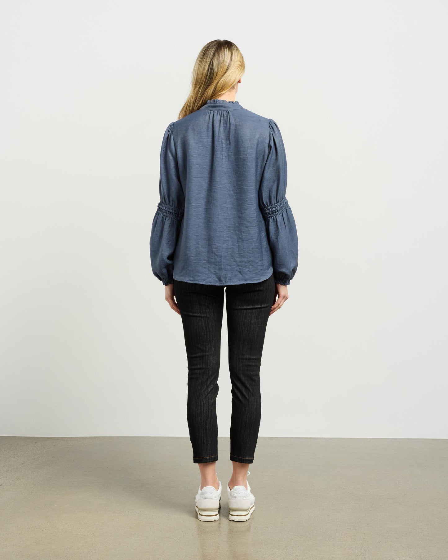 
                  
                    Evelyn Blouse -Smoky Blue
                  
                
